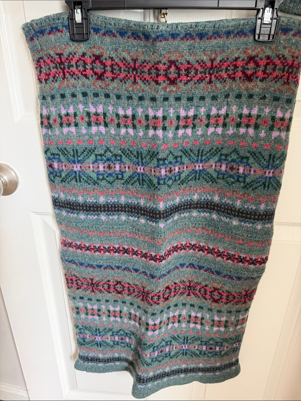 Lauren Ralph Lauren Cropped Fair Isle Crew Neck Sweater & Matching midi skirt - Picture 12 of 12